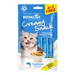 Royalist creamy snack somonlu tüy yumağı kontrol ödül maması 5x15 gr