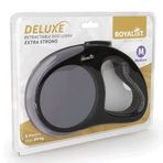 Royalist Deluxe Extra Strong Gri Medium 5 mt Otomatik Köpek Gezdirme Tasması
