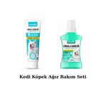 Royalist Kedi Köpek Ağız Bakım Seti - Floridsiz Diş Macunu + Taze Naneli Ağız Bakım Suyu