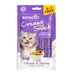 Royalist KEDİ ÖDÜL MAMASI ROYALIST CREAMY SNACK - CHİCKEN & SHRİMP 75 GR