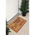RoyalMoni Kişiye Özel Tasarım Dışarıdan Stres Getirmek Yasaktır Paspas Modern Dijital Baskı 70x45 Cm - Kahverengi