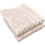 Royam 2 Li Yoncagül %100 Pamuk Kadife Extra Yumuşak El Yüz Havlusu - 45 x 85 cm - Pudra