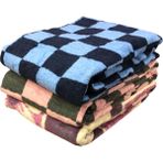 Royam Tek Kişilik Şantiye Işçi Peluş Battaniye Sıcak Tutan 160 X 210 Karışık - 160 x 210 cm - Renkli