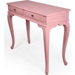 Roys Ahşap 120 cm Çekmeceli Pembe Eskitme Dresuar