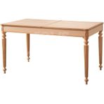 Roys Ahşap 5134 Masif Ham 140 cm Mira İlaveli Yemek Masası