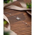 Roza Silver 925 Ayar Rodyum Kelebek Figürlü Minimal Gümüş Bileklik