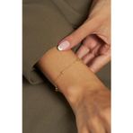 Roza Silver Gold Dorika Minimal Gümüş Bileklik