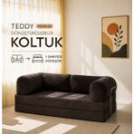 Rozalina Concept Aktivite Koltuğu - Sünger Koltuk -Yatak -Kanepe- Legom- 100X200 -Fitilli Kadife Kumaş - Kahve