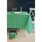 Rozet Tekstil Çok Amaçlı Sofra Bezi Piknik Örtüsü Pötikare Pamuklu Dertsiz Masa Örtüsü (170 x 170 Cm) - Yeşil