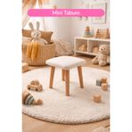 ROZİTOYS Ahşap Çocuklar İçin Makyaj Masası Taburesi 5967