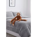ROZİTOYS Peluş Maymun Yapışkanlı El Oyuncak Hediyelik Çocuk Odası Dekorasyon Uyku Oyun Arkadaşı