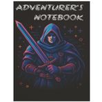 RPG Fantasy Adventure Journal for Teens and Gaming Fans: Cool Illustrated Hero Cover with Gear, Icons, and Loot Tracker Pages