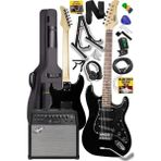 RPH-30BK-50AMP Black Elektro Gitar Seti 50 Watt Bluetooth Şarjlı Amfi Kulaklık Full Set