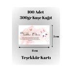 rprint Teşekkür Kartı Sipariş Kartı Tebrik Kartı Paketleme Kartı Kargo Kartı Kartvizit Not Kartı 100 Adet