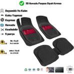 Rptech Renault Kangoo Multix 2006 1/n Kaymaz Taban 3D Havuzlu Paspas Siyah Kırmızı - Siyah - Kırmızı