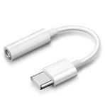 Rqker 4 Paket USB C - 3.5mm Dişi Kulaklık Jakı Adaptörü Stereo Ses Dongle Jak Adaptörü i Phone 16 15 14 Galaxy S25 S24 S23 S22 Plus Pro Max Ultra Piksel, Beyaz
