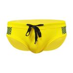 RQPYQF Mayo, erkek, kısa dar mayo, yaz mayosu, kısa slip, büzme ipli YK83 beden M-2XL, Sarı, L