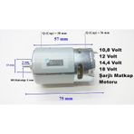 Rs-550 18 Volt Şarjlı Akülü Matkap Motoru