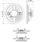 RS Audio QUE 5L 15 cm 6-10W 100V Alçıpan Tavan Hoparlör