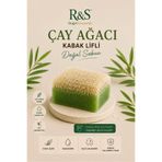 R&S Doğal Kozmetik Kabak Lifli Çay Ağacı Sabunu - El Yapımı Peeling Etkili Cilt Temizleme Sabunu