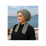 R&S modibone eşarp bone pamuklu kumaş kayma yapmaz mint