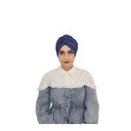 R&S Modibone Mayo Üstü Uyumlu Hijab Arkadan Baglamalı Bone Indigo
