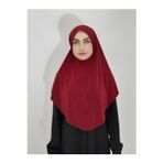 R&S Modibone Namaz Örtüsü Khimar, Hazır Büyük Esarp, Malezya Modeli, Hijap ,hac Umre Icin Sandy Kumas Bordo Renk
