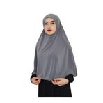 R&S Modibone Tek Parca Pratik Büyük Hazır Esarp Hijap Gri Renk Namaz Örtüsü