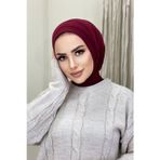 R&S Modibone Tesettür Yüzücü Cıtcıtlı Bone Şal ( Deniz Ve Havuz Bonesi )Mayo Üstü Uyumlu Bordo