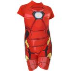 Rs Ramuni Erkek Çocuk Tulum Mayo Iron-Man - Kırmızı - 11 - 12 Yaş