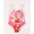 Rs Ramuni Kız Çocuk Mayo Amy Rose Dijital Baskılı Deniz Havuz Mayosu - 1 - 2 Yaş - Pembe
