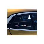 Rs4 Yan Cam Sticker Oto Kapı 20 Cm X 7 Cm Hologram c10