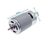 RS555 DC Motor 12V 7500Rpm Yüksek Hız Tork Matkap Torna CNC Router Motor Dairesel