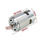 RS775 DC Motor 12V 15000Rpm Yüksek Hız Tork Çift Bilyalı Rulman Matkap Torna CNC Router Motor