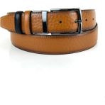 RSE Leather Goods Deri Çift Taraflı 3,5 cm Kemer - Taba/siyah - 135 cm - Siyah - Taba