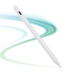 Rsepvwy iPhone X Stylus Kalem, iPhone 12 Pro Max Çizim/Notlar için 1,5 mm Yüksek Hassasiyetli İnce Uçlu Elektronik Dijital Stylus Kalem Beyaz