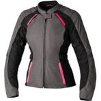 Rst Ava Ce Tekstil Kadın Motosiklet Montu Gri Pembe - XL