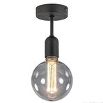 Rsylight 10 cm Retro Metal Siyah Tavan Plofyoner Avize