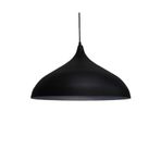 Rsylight 43 cm Retro Metal Sarkıt Rustik Tekli Sarkıt Siyah İçi Siyah Avize