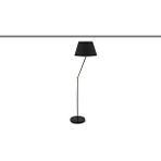 Rsylight Akrobatik Mafsallı Retro Rustik Siyah Köşe Lambası Lambader Çap:45 cm