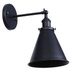 Rsylight Dylight Retro Metal Dekoratif Mafsallı Duvar Aplik Siyah