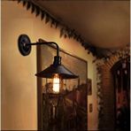 Rsylight Dylight Siyah Retro Metal Kafesli Dekoratif Duvar Aplik