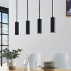 Rsylight Masa Üstü 4 Lü Led Avize Siyah Led Spot Bar Ve Tezgah Üstü Led Avize Panasonıc Günışığı Ampullü