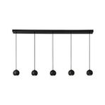 Rsylight Masa Üstü 5 Li Led Avize Siyah Led Spot Bar Ve Tezgah Üstü Led Avize Panasonıc Günışığı Ampullü