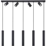 Rsylight Masa Üstü 9 Lu Led Avize Siyah Led Spot Bar Ve Tezgah Üstü Led Avize Panasonıc Günışığı Ampullü