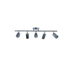 Rsylight Metal Modern 5 Li Krom Kaplama Led Spot Avize Beyaz Ampullü, ry8021208sy