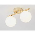 Rsylight Metal Modern Eskitme Kaplama Opal Camlı Tavan Plofyoner 2 Li Tavan Avize - 0