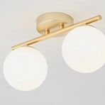 Rsylight Metal Modern Eskitme Kaplama Opal Camlı Tavan Plofyoner 2 Li Tavan Avize
