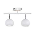 Rsylight Metal Modern Spor 2 Lİ Beyaz Mafsallı Led Spot Avize Günışığı Ampullü