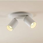 Rsylight Metal Modern Spor Beyaz Mafsallı Beyaz Ampullü Led Spot Avize